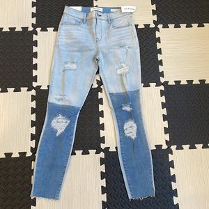 PacSun perfect say ankle jegging two toned, super stretchy, size 26 NWT